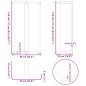 vidaXL Bartischbeine T-Form 2 Stk. Weiß 60x35x(110-111) cm Stahl vidaXL Bartischbeine T-Form 2 Stk. Weiß 60x35x(110-111) cm Stahl