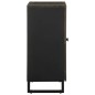 vidaXL Sideboard Schwarz 60x33x75 cm Massivholz Mango