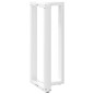 vidaXL Bartischbeine T-Form 2 Stk. Weiß 50x35x(100-101) cm Stahl vidaXL Bartischbeine T-Form 2 Stk. Weiß 50x35x(100-101) cm Stahl
