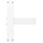 vidaXL Bartischbeine T-Form 2 Stk. Weiß 50x35x(100-101) cm Stahl vidaXL Bartischbeine T-Form 2 Stk. Weiß 50x35x(100-101) cm Stahl