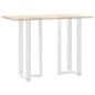 vidaXL Bartischbeine T-Form 2 Stk. Weiß 50x35x(100-101) cm Stahl vidaXL Bartischbeine T-Form 2 Stk. Weiß 50x35x(100-101) cm Stahl