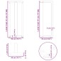 vidaXL Bartischbeine T-Form 2 Stk. Weiß 50x35x(100-101) cm Stahl vidaXL Bartischbeine T-Form 2 Stk. Weiß 50x35x(100-101) cm Stahl