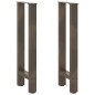 vidaXL Couchtischbeine Naturstahl 2 Stk. 28x(72-73) cm Stahl vidaXL Couchtischbeine Naturstahl 2 Stk. 28x(72-73) cm Stahl