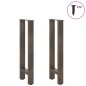 vidaXL Couchtischbeine Naturstahl 2 Stk. 28x(72-73) cm Stahl vidaXL Couchtischbeine Naturstahl 2 Stk. 28x(72-73) cm Stahl
