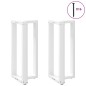 vidaXL Bartischbeine T-Form 2 Stk. Weiß 50x35x(90-91) cm Stahl vidaXL Bartischbeine T-Form 2 Stk. Weiß 50x35x(90-91) cm Stahl