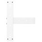 vidaXL Bartischbeine T-Form 2 Stk. Weiß 50x35x(90-91) cm Stahl vidaXL Bartischbeine T-Form 2 Stk. Weiß 50x35x(90-91) cm Stahl