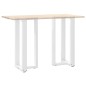 vidaXL Bartischbeine T-Form 2 Stk. Weiß 50x35x(90-91) cm Stahl vidaXL Bartischbeine T-Form 2 Stk. Weiß 50x35x(90-91) cm Stahl