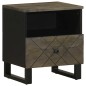 vidaXL Nachttisch Schwarz 40x33x46 cm Massivholz Mango vidaXL Nachttisch Schwarz 40x33x46 cm Massivholz Mango