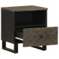 vidaXL Nachttisch Schwarz 40x33x46 cm Massivholz Mango vidaXL Nachttisch Schwarz 40x33x46 cm Massivholz Mango