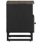 vidaXL Nachttisch Schwarz 40x33x46 cm Massivholz Mango vidaXL Nachttisch Schwarz 40x33x46 cm Massivholz Mango