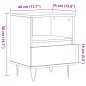 vidaXL Nachttisch Altholz-Optik 40x35x50 cm Holzwerkstoff vidaXL Nachttisch Altholz-Optik 40x35x50 cm Holzwerkstoff