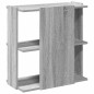 vidaXL Bücherregal 3 Böden Grau Sonoma 60x30x60 cm Holzwerkstoff vidaXL Bücherregal 3 Böden Grau Sonoma 60x30x60 cm Holzwerkstoff