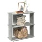 vidaXL Bücherregal 3 Böden Betongrau 60x30x60 cm Holzwerkstoff vidaXL Bücherregal 3 Böden Betongrau 60x30x60 cm Holzwerkstoff