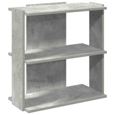 vidaXL Bücherregal 3 Böden Betongrau 60x30x60 cm Holzwerkstoff
