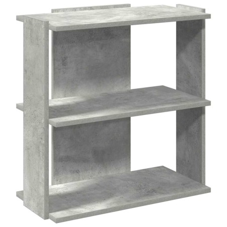 vidaXL Bücherregal 3 Böden Betongrau 60x30x60 cm Holzwerkstoff
