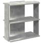 vidaXL Bücherregal 3 Böden Betongrau 60x30x60 cm Holzwerkstoff vidaXL Bücherregal 3 Böden Betongrau 60x30x60 cm Holzwerkstoff