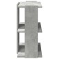 vidaXL Bücherregal 3 Böden Betongrau 60x30x60 cm Holzwerkstoff vidaXL Bücherregal 3 Böden Betongrau 60x30x60 cm Holzwerkstoff