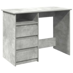 vidaXL Schreibtisch Betongrau 102x50x75 cm Holzwerkstoff