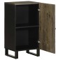 vidaXL Sideboard Schwarz 40x33x75 cm Massivholz Mango vidaXL Sideboard Schwarz 40x33x75 cm Massivholz Mango