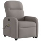 vidaXL Elektrischer Massagesessel mit Aufstehhilfe Taupe Stoff vidaXL Elektrischer Massagesessel mit Aufstehhilfe Taupe Stoff