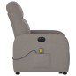 vidaXL Elektrischer Massagesessel mit Aufstehhilfe Taupe Stoff vidaXL Elektrischer Massagesessel mit Aufstehhilfe Taupe Stoff