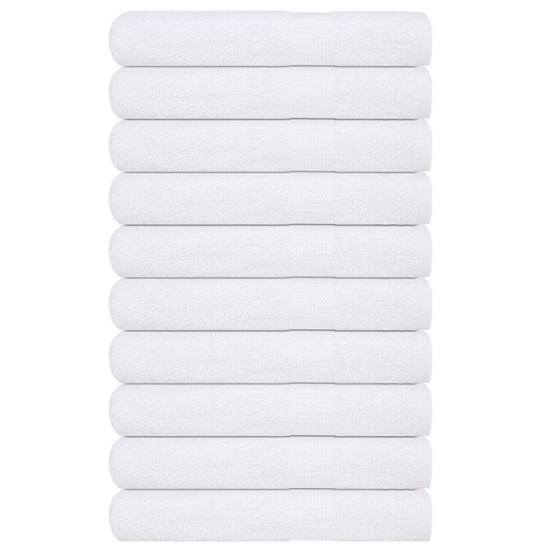 vidaXL Handtücher 10 Stk. Weiß 100x200 cm 360 g/m² 100% Baumwolle vidaXL Handtücher 10 Stk. Weiß 100x200 cm 360 g/m² 100% Baumwolle