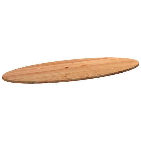 vidaXL Tischplatte Hellbraun 280x120x4 cm Massivholz Eiche Oval