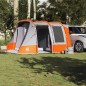 vidaXL Autozelt Grau und Orange Wasserdicht