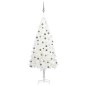 Künstlicher Weihnachtsbaum mit LEDs & Kugeln Weiß 150 cm Künstlicher Weihnachtsbaum mit LEDs & Kugeln Weiß 150 cm