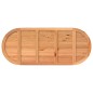 vidaXL Tischplatte Hellbraun 240x100x4 cm Massivholz Eiche Oval vidaXL Tischplatte Hellbraun 240x100x4 cm Massivholz Eiche Oval