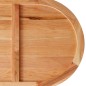 vidaXL Tischplatte Hellbraun 240x100x4 cm Massivholz Eiche Oval vidaXL Tischplatte Hellbraun 240x100x4 cm Massivholz Eiche Oval