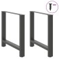 vidaXL Couchtischbeine Anthrazit 2 Stk. 70x(72-73) cm Stahl vidaXL Couchtischbeine Anthrazit 2 Stk. 70x(72-73) cm Stahl