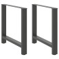 vidaXL Couchtischbeine Anthrazit 2 Stk. 70x(72-73) cm Stahl vidaXL Couchtischbeine Anthrazit 2 Stk. 70x(72-73) cm Stahl