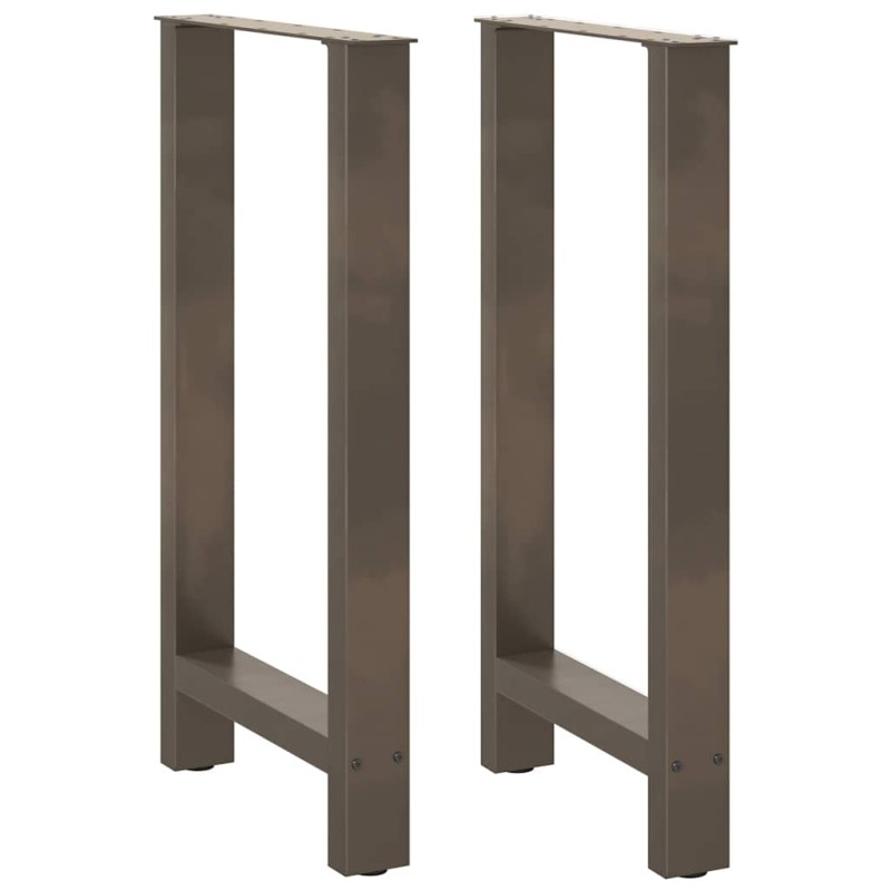 vidaXL Couchtischbeine Naturstahl 2 Stk. 50x(90-91) cm Stahl vidaXL Couchtischbeine Naturstahl 2 Stk. 50x(90-91) cm Stahl