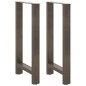 vidaXL Couchtischbeine Naturstahl 2 Stk. 50x(90-91) cm Stahl vidaXL Couchtischbeine Naturstahl 2 Stk. 50x(90-91) cm Stahl