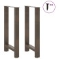 vidaXL Couchtischbeine Naturstahl 2 Stk. 50x(90-91) cm Stahl vidaXL Couchtischbeine Naturstahl 2 Stk. 50x(90-91) cm Stahl