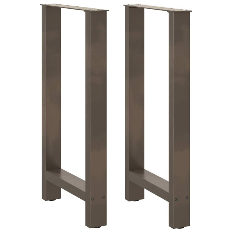 vidaXL Couchtischbeine Naturstahl 2 Stk. 40x(90-91) cm Stahl vidaXL Couchtischbeine Naturstahl 2 Stk. 40x(90-91) cm Stahl