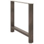 vidaXL Couchtischbeine Naturstahl 2 Stk. 90x(72-73) cm Stahl