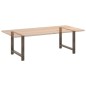 vidaXL Couchtischbeine Naturstahl 2 Stk. 90x(72-73) cm Stahl
