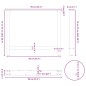 vidaXL Couchtischbeine Naturstahl 2 Stk. 90x(72-73) cm Stahl