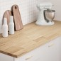 vidaXL Küchenarbeitsplatte 140x63,5x2,7 cm Massivholz Eiche Rechteckig vidaXL Küchenarbeitsplatte 140x63,5x2,7 cm Massivholz Eiche Rechteckig