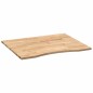 vidaXL Schreibtischplatte Unbehandelt 100x80x2,5 cm Massivholz Eiche