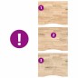 vidaXL Schreibtischplatte Unbehandelt 100x80x2,5 cm Massivholz Eiche