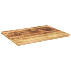vidaXL Tischplatte 80x70x1,5 cm Rechteckig Raues Massivholz Mango