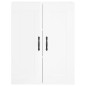 Highboard Hochglanz-Weiß 69,5x34x180 cm Holzwerkstoff Highboard Hochglanz-Weiß 69,5x34x180 cm Holzwerkstoff