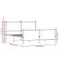 vidaXL Metallbett ohne Matratze Braun Eichen-Optik 140x190 cm vidaXL Metallbett ohne Matratze Braun Eichen-Optik 140x190 cm