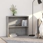 vidaXL Bücherregal 2 Fächer Betongrau 80x30x76,5 cm Holzwerkstoff vidaXL Bücherregal 2 Fächer Betongrau 80x30x76,5 cm Holzwerkstoff