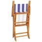 vidaXL 3-tlg. Bistro-Set Blau und Weiß Stoff und Massivholz vidaXL 3-tlg. Bistro-Set Blau und Weiß Stoff und Massivholz
