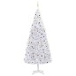 Künstlicher Weihnachtsbaum mit LEDs & Kugeln 500 cm Weiß Künstlicher Weihnachtsbaum mit LEDs & Kugeln 500 cm Weiß