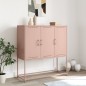 vidaXL Highboard Rosa 100,5x39x107 cm Stahl vidaXL Highboard Rosa 100,5x39x107 cm Stahl